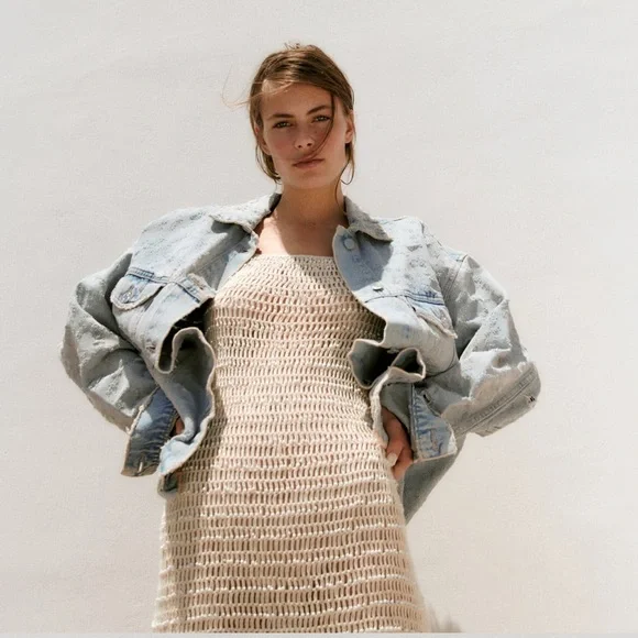 ✨SALE✨ ZARA OVERSIZED DENIM JACKET ✨SALE✨ - Picture 5 of 14